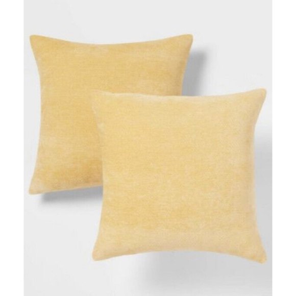 Threshold Bedding New 2pk Chenille Square Throw Pillows Threshold Poshmark